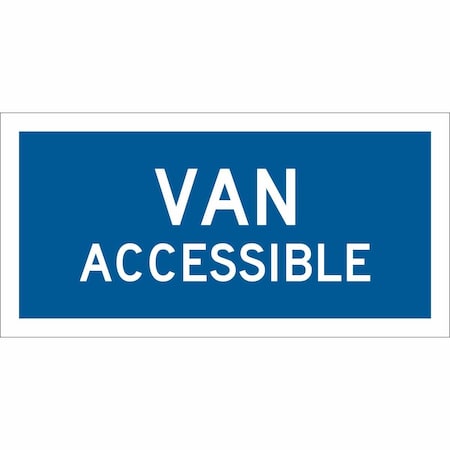 Brady Handicap Parking Sign, 6"H, 12"W, Alum, 103750 103750